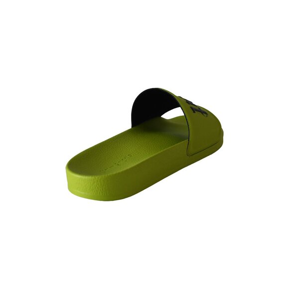 Palm Angels Logo-Print Sliders Light Green main image 11
